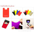 silicone cell phone credit card holder with sucker,silicone card holder with 3M sticker,new model promotion card hold